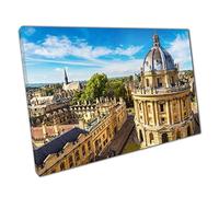 View Of Historical Landmarks Oxford University And Bodleian Library Oxford England Wall Art Print On Canvas Picture For Home Office Decor 30x20cm (12x8In)