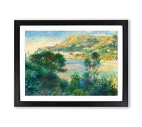 View Of Monte Carlo By Pierre Auguste Renoir Classic Painting Framed Print | A2 Black Framed Wall Art | Ready to Hang | Classic Historical Picture | Living Room Bedroom Lounge Office