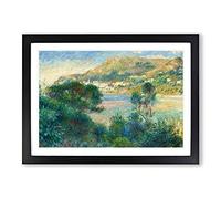View of Monte Carlo by Pierre-Auguste Renoir Framed Print | A2 Black Framed Wall Art | Ready to Hang | Modern Nature Picture | Living Room Bedroom Lounge Office