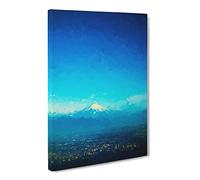 View Of Mount Fuji Canvas Print | Gallery Wrapped 30mm Frame Wall Art | 20x14 inches | Ready to Hang | Abstract Picture | Living Room Bedroom Lounge Office