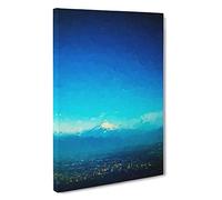 View of Mount Fuji Canvas Print | Gallery Wrapped 30mm Frame Wall Art | 30x20 inches | Ready to Hang | Abstract Picture | Living Room Bedroom Lounge Office