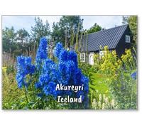 View of The Botanical Garden at Akureyri, Iceland, Fridge Magnet