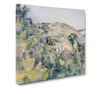 View Of The Domaine Saint Joseph by Paul Cezanne Canvas Print | Gallery Wrapped 30mm Frame Wall Art | 20x20 inches | Ready to Hang | Impressionist Religious Picture | Living Room Bedroom Lounge Office
