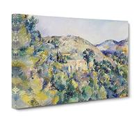 View Of The Domaine Saint Joseph By Paul Cezanne Canvas Print | Gallery Wrapped 30mm Frame Wall Art | 30x20 inches | Ready to Hang | Impressionist Religious Picture | Living Room Bedroom Lounge Office