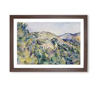 View of The Domaine Saint-Joseph by Paul Cezanne Framed Print | A2 Walnut Framed Wall Art | Ready to Hang | Modern Historical Picture | Living Room Bedroom Lounge Office