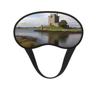 View of The Dunguaire Castle Sleep Mask for Side Sleeper, Blackout Sleeping Eye Mask, Soft Breathable Eye Cover for Women Men Travel Eyeshade, Relaxing Zero Pressure Night Blindfold