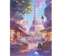 View Of The Eiffel Tower In Paris Jigsaw Puzzles for Adults 3000, 3000 Piece Jigsaw Puzzles, Classic Educational Jigsaws, Impossible de Assemble Handmade, Challenging Puzzle, Family Activities FNKL0-8