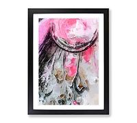 View Of The Heavens In Abstract Modern Framed Print | A2 Black Framed Wall Art | Ready to Hang | Abstract Fantasy Picture | Living Room Bedroom Lounge Office