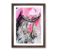 View Of The Heavens In Abstract Modern Framed Print | A2 Walnut Framed Wall Art | Ready to Hang | Abstract Fantasy Picture | Living Room Bedroom Lounge Office