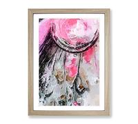 View Of The Heavens In Abstract Modern Framed Print | A4 Oak Framed Wall Art | Ready to Hang | Abstract Fantasy Picture | Living Room Bedroom Lounge Office