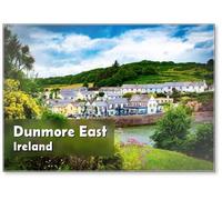 View of The Seaside Town of Dunmore East, County Waterford, Ireland., Fridge Magnet