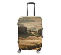 View Of Typical Tuscany Landscape Travel Luggage Cover Elastic Washable Suitcase Cover Dustproof Anti-Scratch Suitcase Protector Fits 19-32 Inch Luggage, style, M