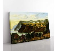 View Of West Point By Thomas Chambers Canvas Wall Art Print 24x16 Inch