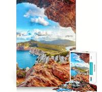 View on Cacccia Cape 1000-piece Jigsaw Puzzles Brain Training Fun Tight Interlock No Gaps Bonding Activity for Loved Ones (38x26cm)