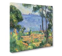 View Through The Trees by Paul Cezanne Canvas Print | Gallery Wrapped 30mm Frame Wall Art | 20x20 inches | Ready to Hang | Modern Landscape Picture | Living Room Bedroom Lounge Office