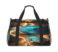 View Under The Moon Hand Travel Bag.Fashionable Design, Large Storage Capacity, Suitable For Business Trips And Short Trips., Black, One Size