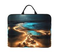 View Under The Moon Laptop Sleeve (16.5x12.2 inches) - Compatible with 14-inch laptops for Easy Storage