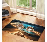 View under the moon Pet absorbent leather tablecloth Pet bowl mat suitable for dogs or cats