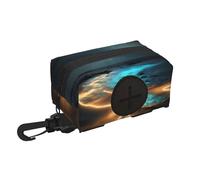 View Under The Moon Pet Travel Waste Bag Storage Bag. Convenient Storage, Suitable For Leash, With Zipper, Easy To Carry When Traveling.