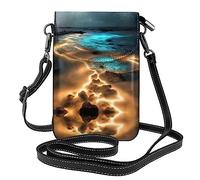View under the moon Printed Women's Crossbody Phone Bag - Perfect for Travel and Shopping