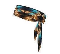 View under the moon Sports Head Tie.Sweat Absorbing Polyester Bandana for Running, Yoga & Gym, Adjustable Unisex Head Wrap