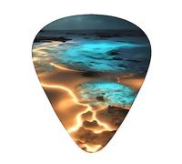 View under the moon the 12-piece guitar picks include three picks: thin, medium and heavy. suitable for electric, acoustic and bass guitars of all strengths