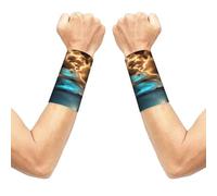 View under the moon Wrist sleeve.Elastic Athletic Sleeve Pair,