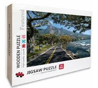 View Wooden Jigsaw Puzzles 75x50cm, Tree Jigsaw Puzzles 1000 Piece for Adults with Box, Educational Challenging Game, Gifts for Teens, Back Lettering Easy to Distinguish, Beautiful Decoration, Q-6664