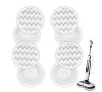 VIEWALL Steam Mop Pads Replacement for Shark S8000 S8001 S8002 S8200 S820 S8201 S7001 S7201 S7000 S7005 S7020 S7001 S7020 7001 S7201 7003 Steam Scrub, Dirt Grip Soft Washable Scrub Pads 8 Pack