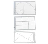 Viewer for Photography, Golden Triangle + Fibo nacci + Rule of Thirds Composition Tools, View Finder/Viewer Photography/Painting/Drawing, Credit Card Size, Fits in Wallet/Camera Bag