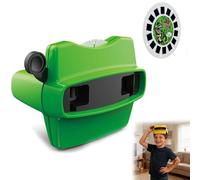 Viewfinder for Kids, 3D Slide Learning Toys, Retro Slide Learning Toy with Animal Space Images, Portable Interactive Projector Toy, Interactive Photo Projector for Home, Boys & Girls Ages 3+ (Green)