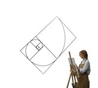 Viewfinder with Golden Ratio | 7 x 4.33 x 0.2 cm Capture Perfectly Framed Shots | Composition Net Viewer View Catcher | Tool for Drawing, Photographing and Sketching, Langle