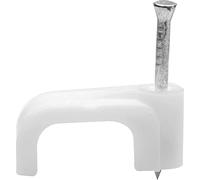 Viewi SL Satellites 1000-Pack White Twin Shotgun Cable Clips Outdoor for Sky/Satellite Sat Dish Aerial