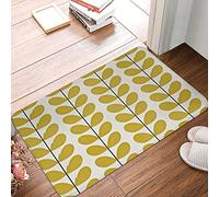 Viewked Welcome Mat for Front Door - Indoor Rug with Leaf Design - Washable, Cute Doormat for Living Room - 18x30 Inch
