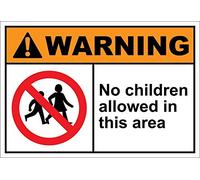 Viewkedt Aluminum Sign No Children Allowed 6x8 Inch Rustic/Vintage/Industrial Metal Sign