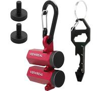 ViewReal Red Extra Tall Stair Gauges Set with Holder: A Non-Slip Guide for Circular Saw & Carpentry Squares, Perfect for Framing & Rafter Layout