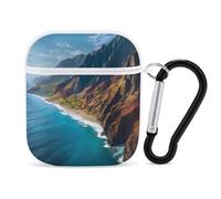 Views Napali Coast Kauai Island Hawaii Bluetooth Headset Cover Earbud Case Earphone Protective Case Compatible with Airpods 1/2