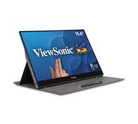 Viewsonic TD1655 computer monitor 39.6 cm (15.6") 1920 x 1080 pixels Full HD LED Touchscreen Multi-user Black, Silver