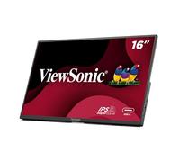 ViewSonic VA1650 15.6 Inch 1080p Portable IPS Monitor with a Built-in Stand, Mobile Ergonomics, USB C, Mini HDMI and Protective Case for Home and Office,Black