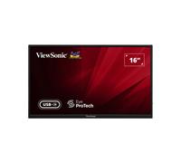 ViewSonic VA1650 15.6 Inch 1080p Portable IPS Monitor with a Built-in Stand, Mobile Ergonomics, USB C, Mini HDMI and Protective Case for Home and Office,Black