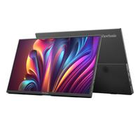 ViewSonic VA1650 15.6 Inch 1080p Portable IPS Monitor with a Built-in Stand, Mobile Ergonomics, USB C, Mini HDMI and Protective Case for Home and Office,Black