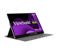 ViewSonic VG1655 16-inch Full HD Portable Monitor with 2 Way Powered 60W USB C, Eye Care, Dual Speakers, Frameless Design with Protective Magnetic Cover
