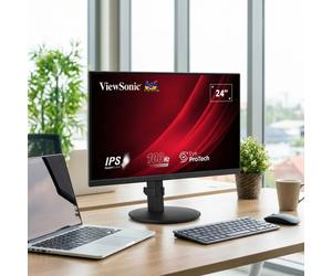 ViewSonic VG2408A 24-inch IPS monitor 24-inch Full HD monitor with an IPS panel, an ergonomic stand and versatile connectivity options for comfortable
