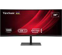 ViewSonic VG3419C-2 34" UWQHD Curved Docking Monitor with KVM Switch