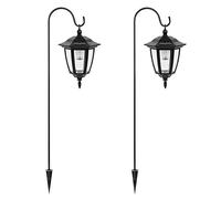 Viewsun 34 Inch Solar Hanging Lights, 2 Pack - Black, Plastic, LED, Waterproof, Modern Style, Garden, Patio