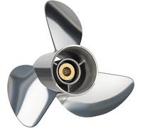 VIF Jason Marine OEM Upgrade Stainless Steel Boat Propeller Compatible with Yamaha 150hp 175hp 200hp 220hp 225hp 250hp F150 F175 F200 F225 Outboard Engines,15 Spline Tooth (Right-hand, 14 1/2 x 21 RH)