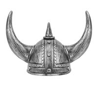 Vifcotlyp Viking Helmet, Viking Hat with Horns Plastic Medieval Helmets Norse Barbarian Warrior Hat Vikings Costume Accessories for Men Adults for Halloween Cosplay Battle Play