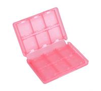 VIFER 28 in 1 Game Memory Card Case PP Plastic Nintendo Card Cartridge Storage Box for Nintendo 3DS DSL DSI LL(Pink)