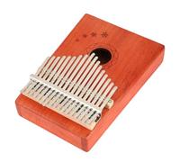 VIFERR 17 Key Snowflake Pattern Mahogany Kalimba Thumb Piano with Bag Tuning Hammer Kit