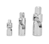 VIFERR 3pcs Universal Joint Socket CRV 1/4" 3/8" 1/2" 360° Universal Drive Joint Adapter Ratchet Socket Set Angle Extension Bar Socket Adapter